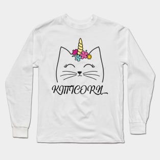 Kitticorn Funny Cat Unicorn Lovers Long Sleeve T-Shirt